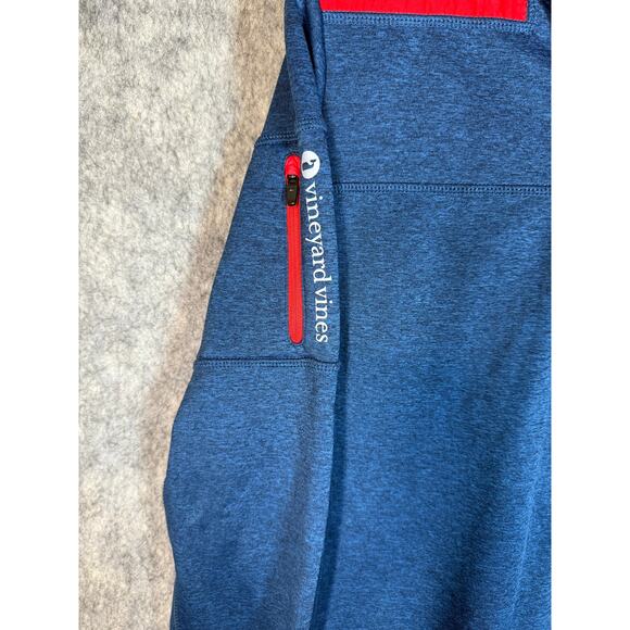 Vineyard Vines Performance Womens 2017 Americas Cup 1/4 Zip Packable Hood - Med - Picture 3 of 10